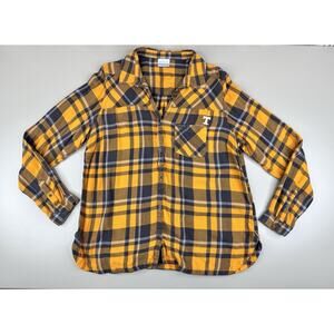 Columbia Tennessee Volunteers Plaid Flannel Shirt Womens XL Football Game Day
